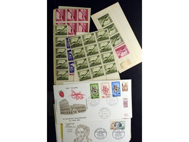 1914/1980, Posten mit meist modernen FDC, meist Deutschland mit viel DDR, dabei aber auch bessere ältere Belege, u.a. Bund Ba