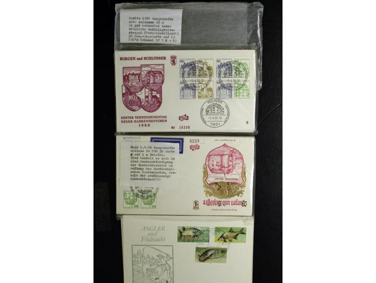 1914/1980, Posten mit meist modernen FDC, meist Deutschland mit viel DDR, dabei aber auch bessere ältere Belege, u.a. Bund Ba