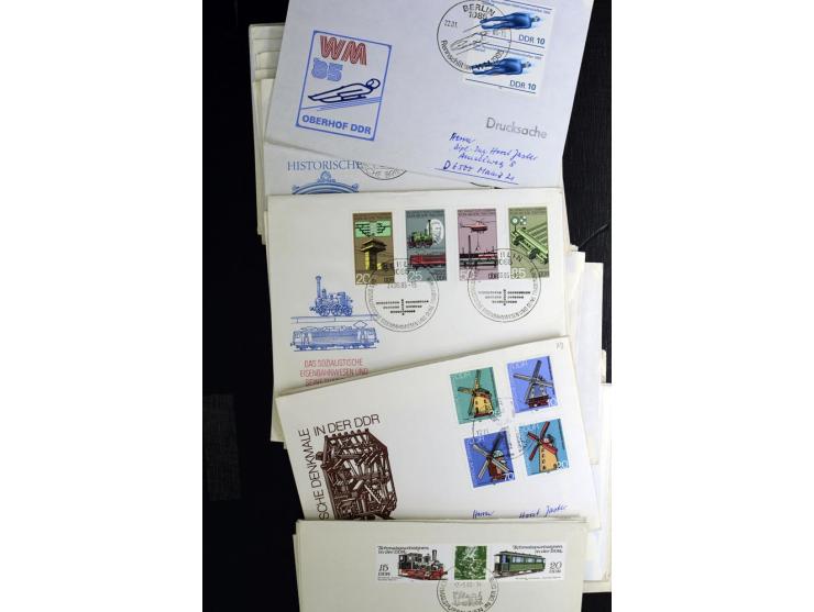 1914/1980, Posten mit meist modernen FDC, meist Deutschland mit viel DDR, dabei aber auch bessere ältere Belege, u.a. Bund Ba