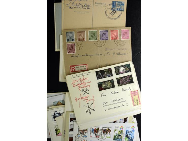 1914/1980, Posten mit meist modernen FDC, meist Deutschland mit viel DDR, dabei aber auch bessere ältere Belege, u.a. Bund Ba