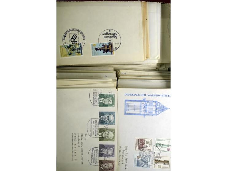 1914/1980, Posten mit meist modernen FDC, meist Deutschland mit viel DDR, dabei aber auch bessere ältere Belege, u.a. Bund Ba