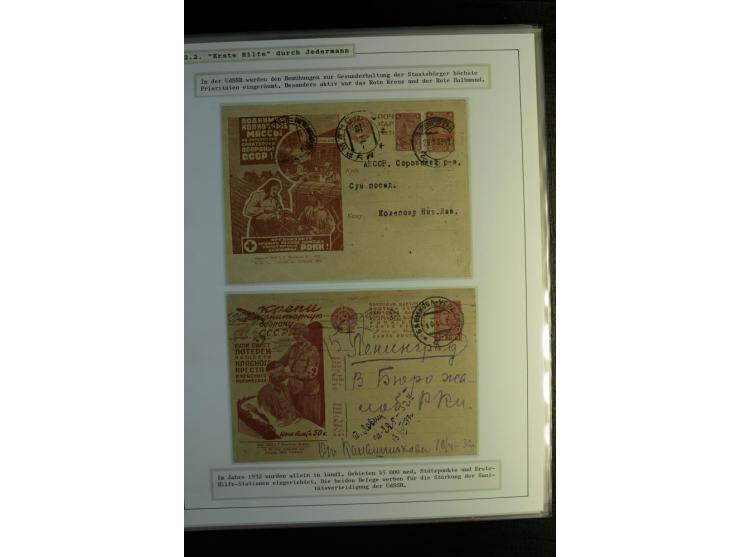 Rotes Kreuz: 1870/1990 (ca.), Ausstellungs-Sammlung "Eine Idee erobert die Welt" auf 60 Seiten plus Ergänzungsband mit 37 Sei