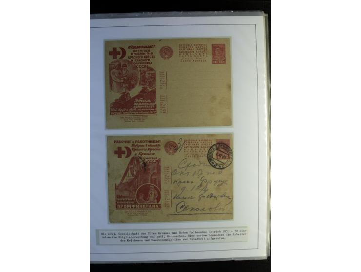 Rotes Kreuz: 1870/1990 (ca.), Ausstellungs-Sammlung "Eine Idee erobert die Welt" auf 60 Seiten plus Ergänzungsband mit 37 Sei