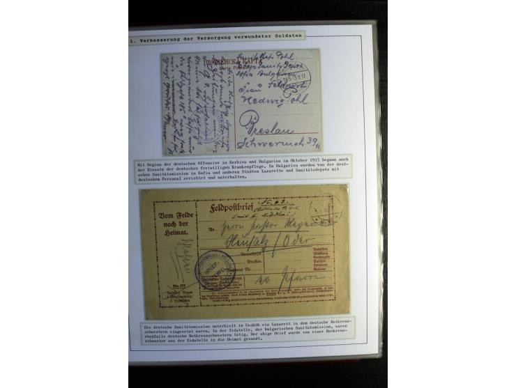 Rotes Kreuz: 1870/1990 (ca.), Ausstellungs-Sammlung "Eine Idee erobert die Welt" auf 60 Seiten plus Ergänzungsband mit 37 Sei