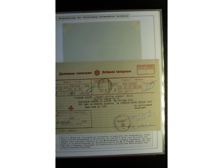 Rotes Kreuz: 1870/1990 (ca.), Ausstellungs-Sammlung "Eine Idee erobert die Welt" auf 60 Seiten plus Ergänzungsband mit 37 Sei