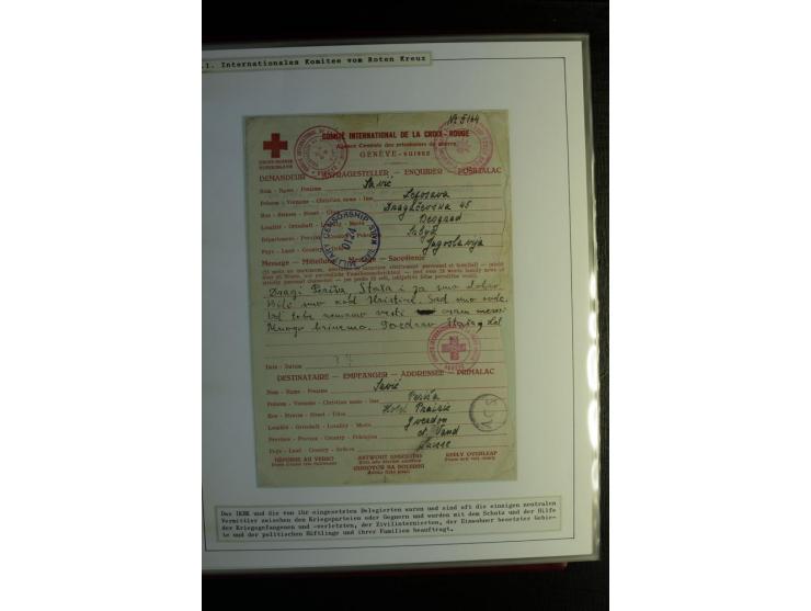 Rotes Kreuz: 1870/1990 (ca.), Ausstellungs-Sammlung "Eine Idee erobert die Welt" auf 60 Seiten plus Ergänzungsband mit 37 Sei
