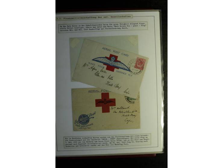 Rotes Kreuz: 1870/1990 (ca.), Ausstellungs-Sammlung "Eine Idee erobert die Welt" auf 60 Seiten plus Ergänzungsband mit 37 Sei