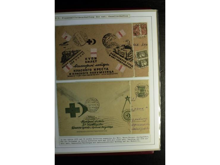 Rotes Kreuz: 1870/1990 (ca.), Ausstellungs-Sammlung "Eine Idee erobert die Welt" auf 60 Seiten plus Ergänzungsband mit 37 Sei