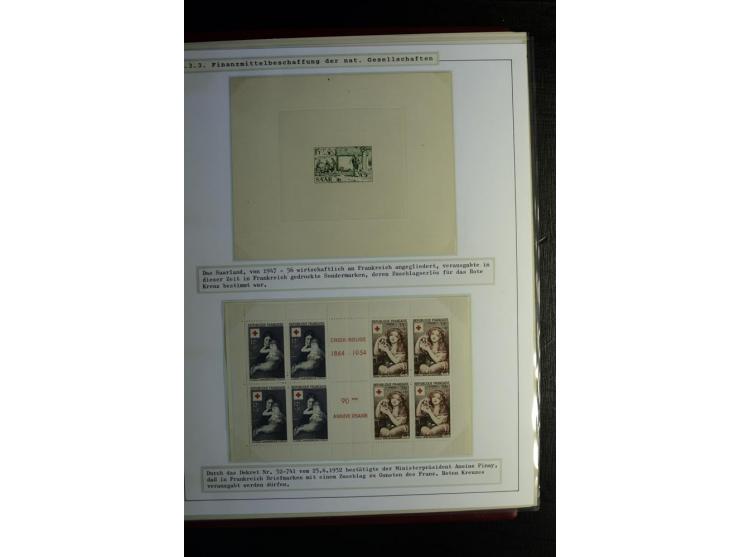 Rotes Kreuz: 1870/1990 (ca.), Ausstellungs-Sammlung "Eine Idee erobert die Welt" auf 60 Seiten plus Ergänzungsband mit 37 Sei