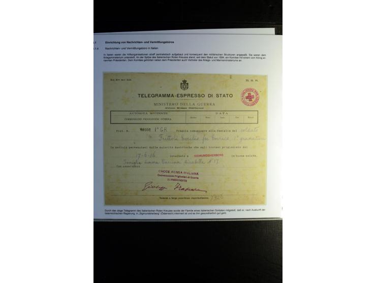 Rotes Kreuz: 1870/1990 (ca.), Ausstellungs-Sammlung "Eine Idee erobert die Welt" auf 60 Seiten plus Ergänzungsband mit 37 Sei
