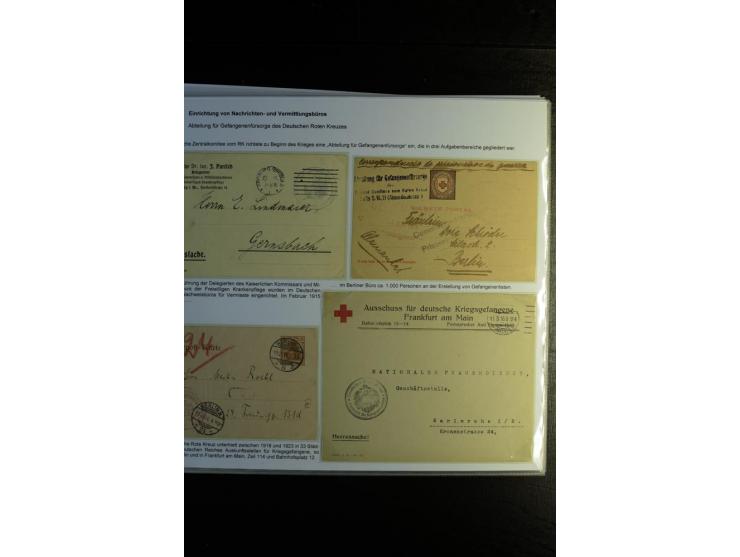 Rotes Kreuz: 1870/1990 (ca.), Ausstellungs-Sammlung "Eine Idee erobert die Welt" auf 60 Seiten plus Ergänzungsband mit 37 Sei