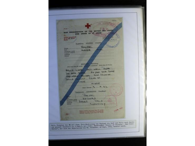 Rotes Kreuz: 1870/1990 (ca.), Ausstellungs-Sammlung "Eine Idee erobert die Welt" auf 60 Seiten plus Ergänzungsband mit 37 Sei