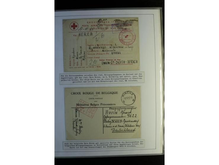 Rotes Kreuz: 1870/1990 (ca.), Ausstellungs-Sammlung "Eine Idee erobert die Welt" auf 60 Seiten plus Ergänzungsband mit 37 Sei