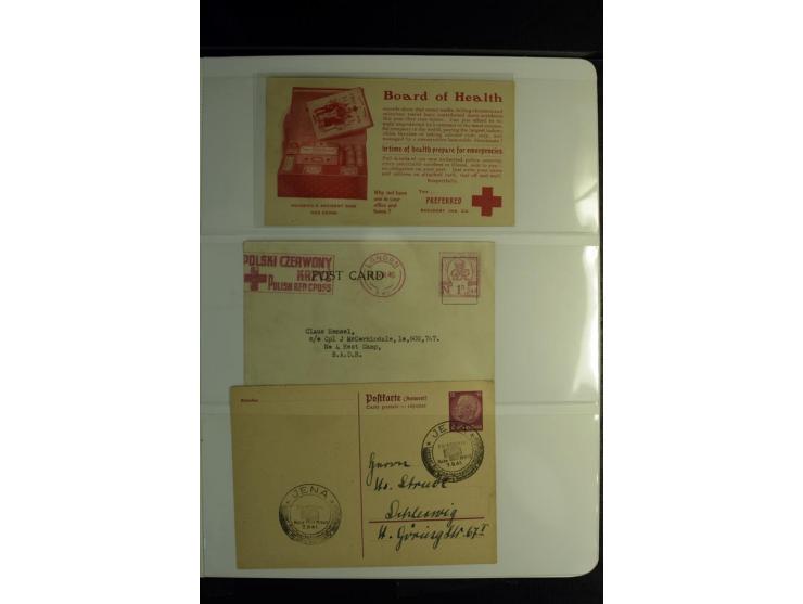 Rotes Kreuz: 1900/1960 (ca.), umfangreicher Sammlungsposten mit ca. 240 Briefen, Karten und Ganzsachen mit vielen Sonder- und