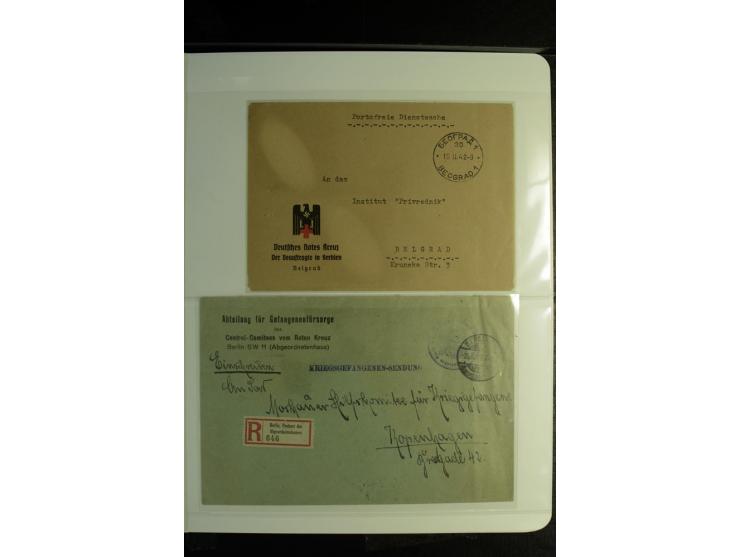 Rotes Kreuz: 1900/1960 (ca.), umfangreicher Sammlungsposten mit ca. 240 Briefen, Karten und Ganzsachen mit vielen Sonder- und
