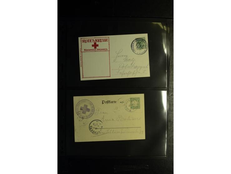 Rotes Kreuz: 1900/1960 (ca.), umfangreicher Sammlungsposten mit ca. 240 Briefen, Karten und Ganzsachen mit vielen Sonder- und
