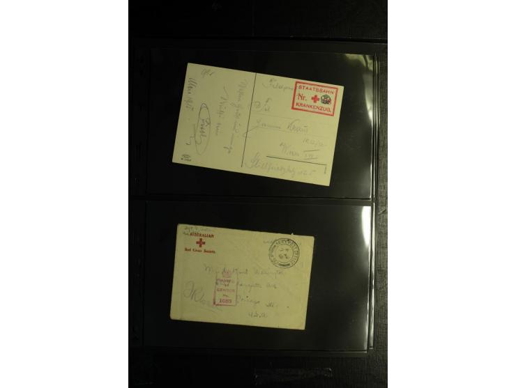 Rotes Kreuz: 1900/1960 (ca.), umfangreicher Sammlungsposten mit ca. 240 Briefen, Karten und Ganzsachen mit vielen Sonder- und