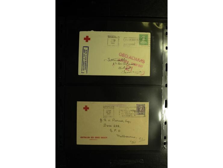 Rotes Kreuz: 1900/1960 (ca.), umfangreicher Sammlungsposten mit ca. 240 Briefen, Karten und Ganzsachen mit vielen Sonder- und