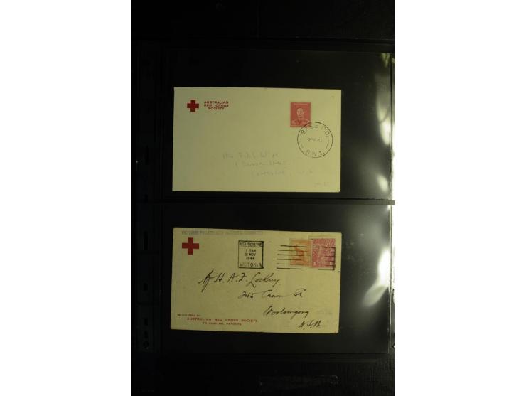 Rotes Kreuz: 1900/1960 (ca.), umfangreicher Sammlungsposten mit ca. 240 Briefen, Karten und Ganzsachen mit vielen Sonder- und