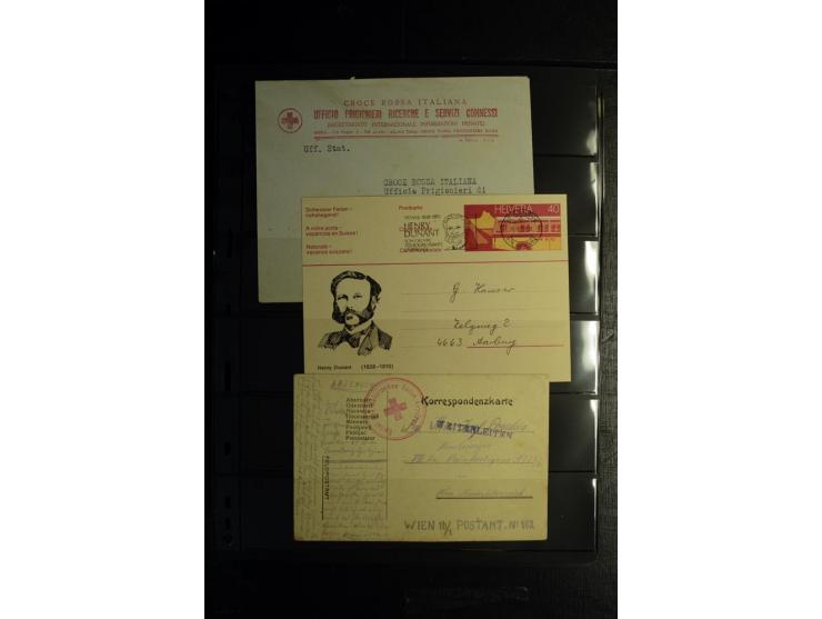 Rotes Kreuz: 1900/1960 (ca.), umfangreicher Sammlungsposten mit ca. 240 Briefen, Karten und Ganzsachen mit vielen Sonder- und