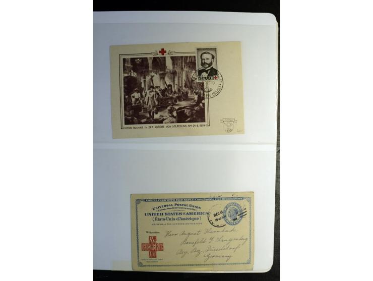 Rotes Kreuz: 1900/1960 (ca.), umfangreicher Sammlungsposten mit ca. 240 Briefen, Karten und Ganzsachen mit vielen Sonder- und