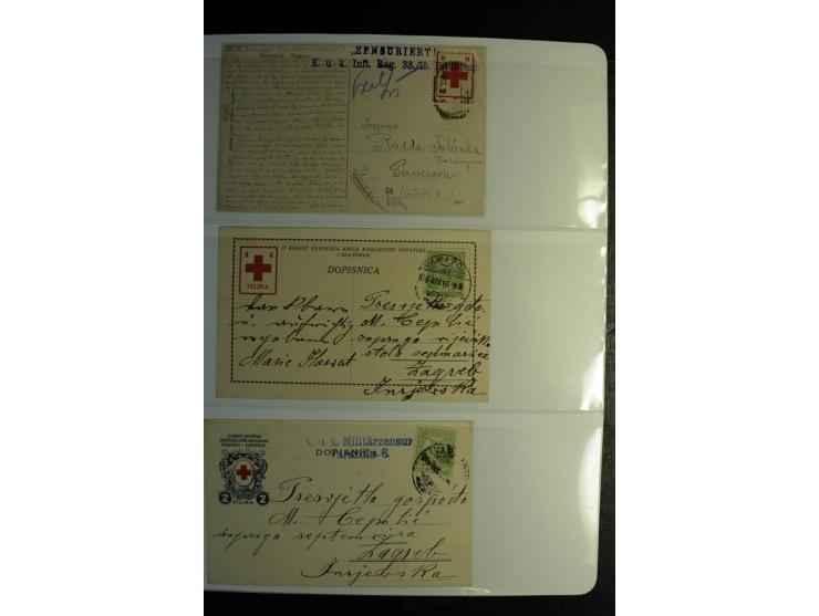 Rotes Kreuz: 1900/1960 (ca.), umfangreicher Sammlungsposten mit ca. 240 Briefen, Karten und Ganzsachen mit vielen Sonder- und