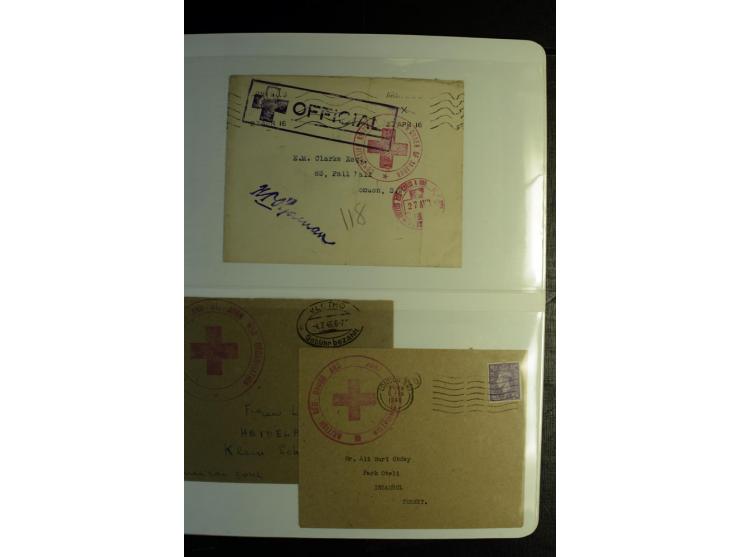 Rotes Kreuz: 1900/1960 (ca.), umfangreicher Sammlungsposten mit ca. 240 Briefen, Karten und Ganzsachen mit vielen Sonder- und