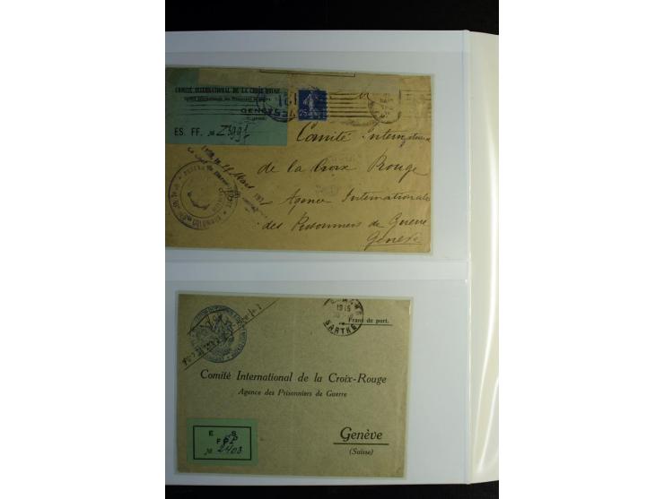Rotes Kreuz: 1900/1960 (ca.), umfangreicher Sammlungsposten mit ca. 240 Briefen, Karten und Ganzsachen mit vielen Sonder- und