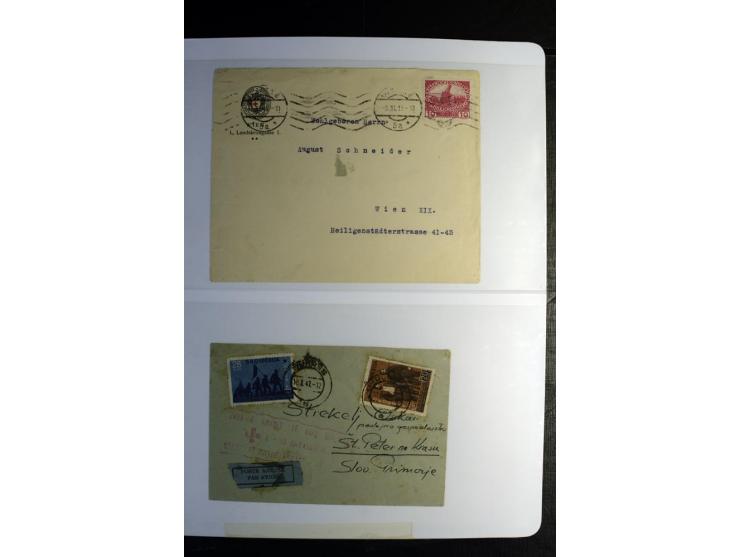 Rotes Kreuz: 1900/1960 (ca.), umfangreicher Sammlungsposten mit ca. 240 Briefen, Karten und Ganzsachen mit vielen Sonder- und