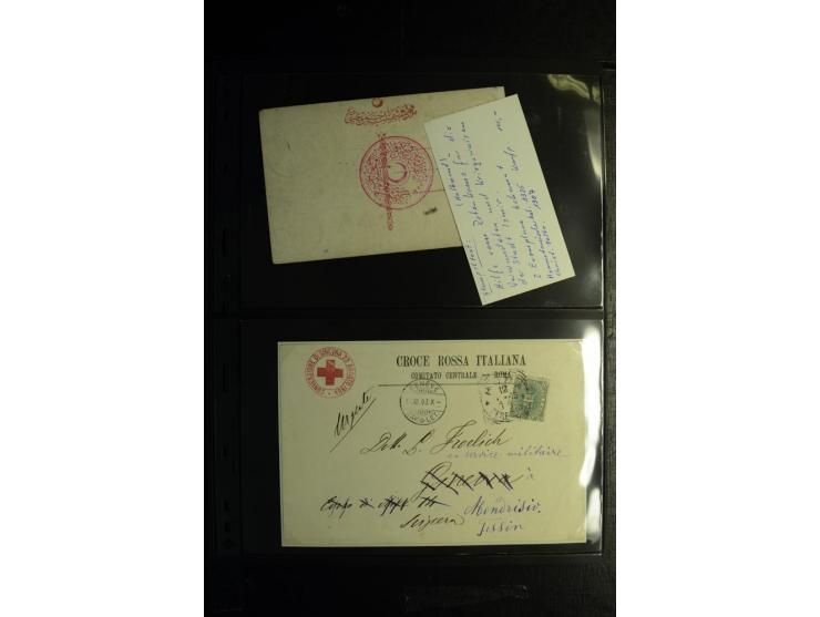 Rotes Kreuz: 1900/1960 (ca.), umfangreicher Sammlungsposten mit ca. 240 Briefen, Karten und Ganzsachen mit vielen Sonder- und