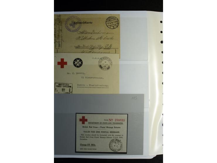 Rotes Kreuz: 1900/1960 (ca.), umfangreicher Sammlungsposten mit ca. 240 Briefen, Karten und Ganzsachen mit vielen Sonder- und