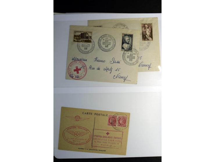 Rotes Kreuz: 1900/1960 (ca.), umfangreicher Sammlungsposten mit ca. 240 Briefen, Karten und Ganzsachen mit vielen Sonder- und