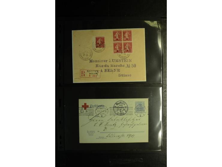 Rotes Kreuz: 1900/1960 (ca.), umfangreicher Sammlungsposten mit ca. 240 Briefen, Karten und Ganzsachen mit vielen Sonder- und