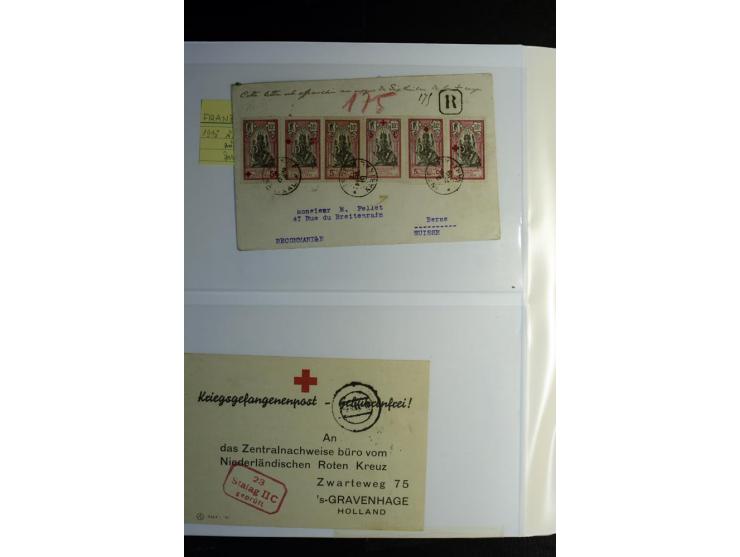 Rotes Kreuz: 1900/1960 (ca.), umfangreicher Sammlungsposten mit ca. 240 Briefen, Karten und Ganzsachen mit vielen Sonder- und