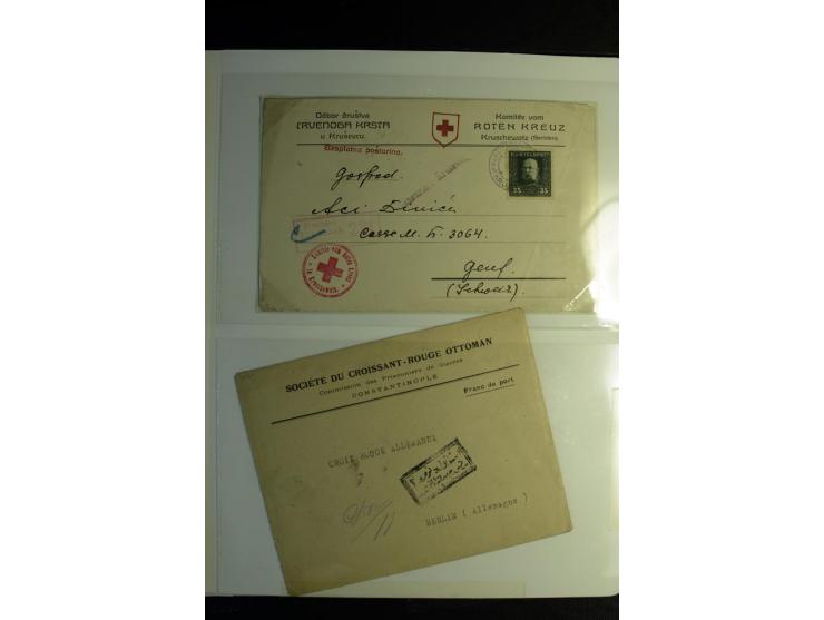 Rotes Kreuz: 1900/1960 (ca.), umfangreicher Sammlungsposten mit ca. 240 Briefen, Karten und Ganzsachen mit vielen Sonder- und