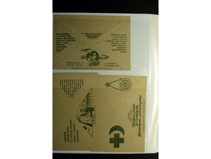 Rotes Kreuz: 1900/1960 (ca.), umfangreicher Sammlungsposten mit ca. 240 Briefen, Karten und Ganzsachen mit vielen Sonder- und