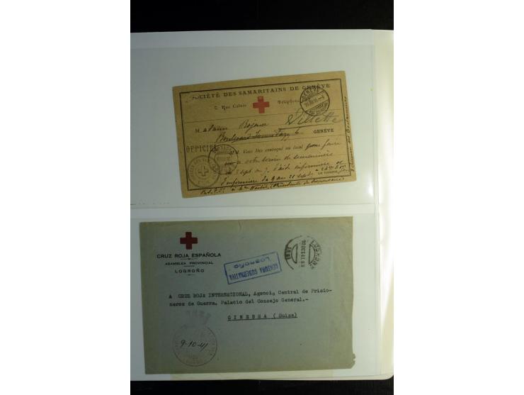 Rotes Kreuz: 1900/1960 (ca.), umfangreicher Sammlungsposten mit ca. 240 Briefen, Karten und Ganzsachen mit vielen Sonder- und