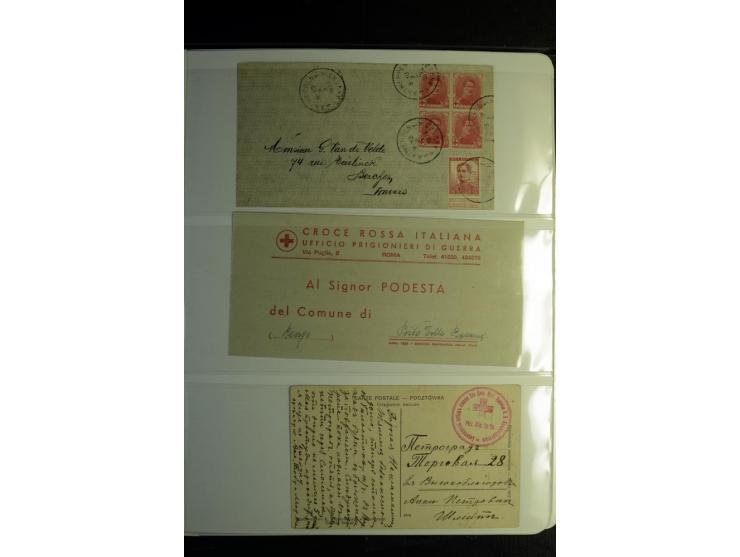 Rotes Kreuz: 1900/1960 (ca.), umfangreicher Sammlungsposten mit ca. 240 Briefen, Karten und Ganzsachen mit vielen Sonder- und