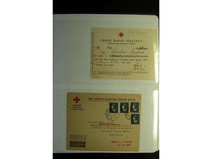 Rotes Kreuz: 1900/1960 (ca.), umfangreicher Sammlungsposten mit ca. 240 Briefen, Karten und Ganzsachen mit vielen Sonder- und