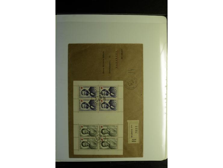 Rotes Kreuz: 1900/1960 (ca.), umfangreicher Sammlungsposten mit ca. 240 Briefen, Karten und Ganzsachen mit vielen Sonder- und