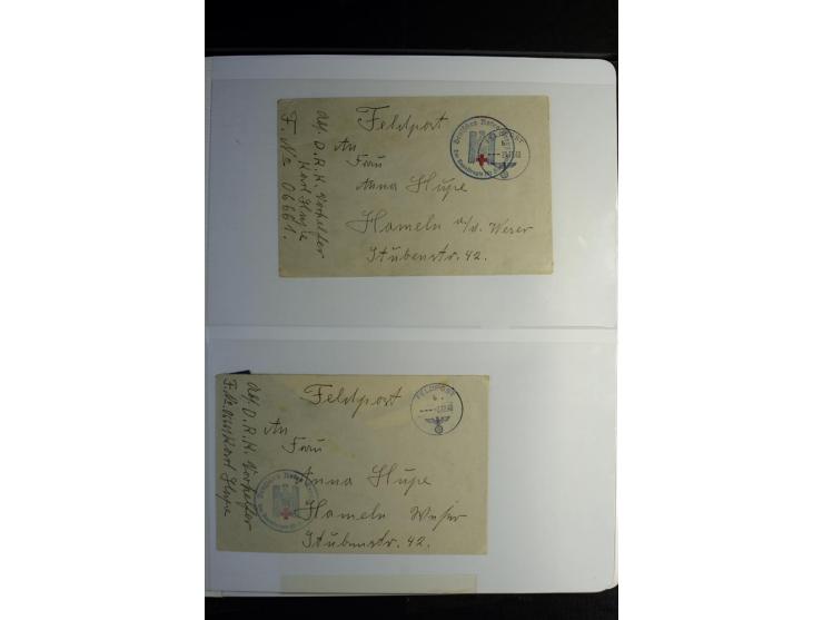 Rotes Kreuz: 1900/1960 (ca.), umfangreicher Sammlungsposten mit ca. 240 Briefen, Karten und Ganzsachen mit vielen Sonder- und