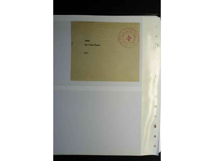 Rotes Kreuz: 1900/1960 (ca.), umfangreicher Sammlungsposten mit ca. 240 Briefen, Karten und Ganzsachen mit vielen Sonder- und