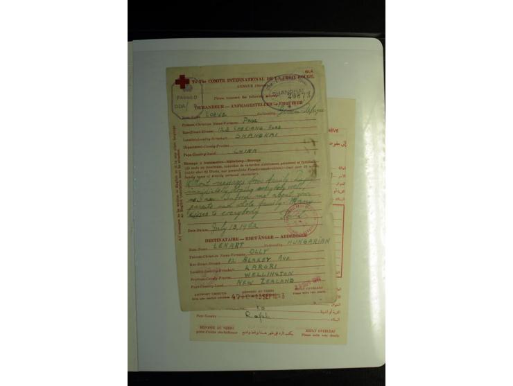 Rotes Kreuz: 1900/1960 (ca.), umfangreicher Sammlungsposten mit ca. 240 Briefen, Karten und Ganzsachen mit vielen Sonder- und