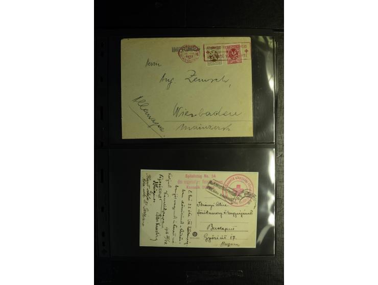 Rotes Kreuz: 1900/1960 (ca.), umfangreicher Sammlungsposten mit ca. 240 Briefen, Karten und Ganzsachen mit vielen Sonder- und
