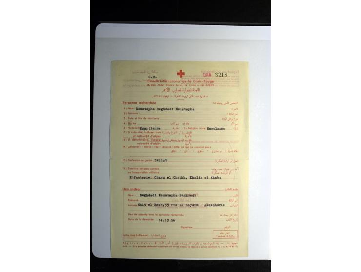 Rotes Kreuz: 1900/1960 (ca.), umfangreicher Sammlungsposten mit ca. 240 Briefen, Karten und Ganzsachen mit vielen Sonder- und
