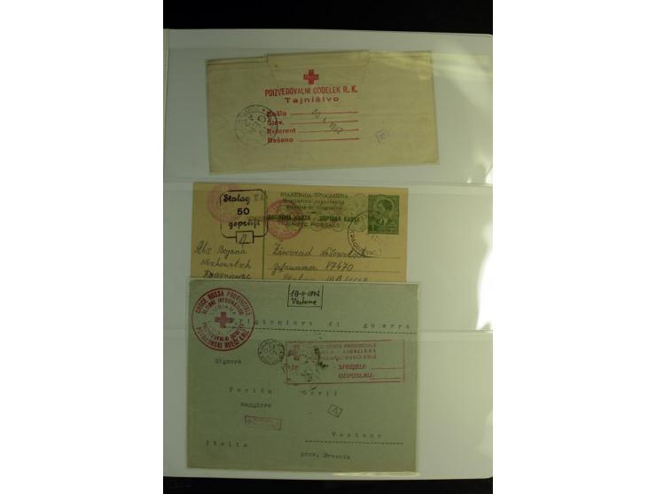 Rotes Kreuz: 1900/1960 (ca.), umfangreicher Sammlungsposten mit ca. 240 Briefen, Karten und Ganzsachen mit vielen Sonder- und