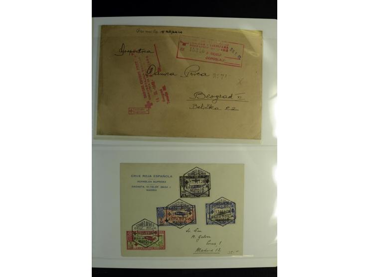 Rotes Kreuz: 1900/1960 (ca.), umfangreicher Sammlungsposten mit ca. 240 Briefen, Karten und Ganzsachen mit vielen Sonder- und