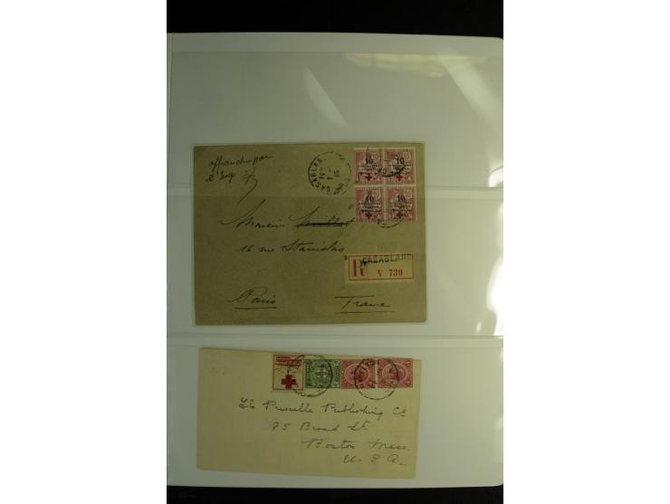 Rotes Kreuz: 1900/1960 (ca.), umfangreicher Sammlungsposten mit ca. 240 Briefen, Karten und Ganzsachen mit vielen Sonder- und