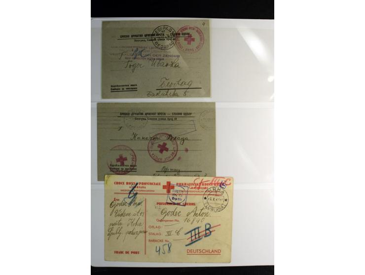 Rotes Kreuz: 1900/1960 (ca.), umfangreicher Sammlungsposten mit ca. 240 Briefen, Karten und Ganzsachen mit vielen Sonder- und