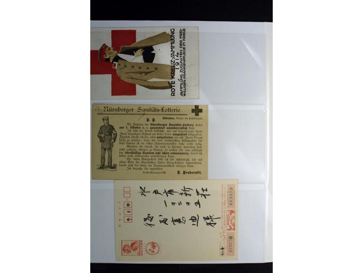 Rotes Kreuz: 1900/1960 (ca.), umfangreicher Sammlungsposten mit ca. 240 Briefen, Karten und Ganzsachen mit vielen Sonder- und